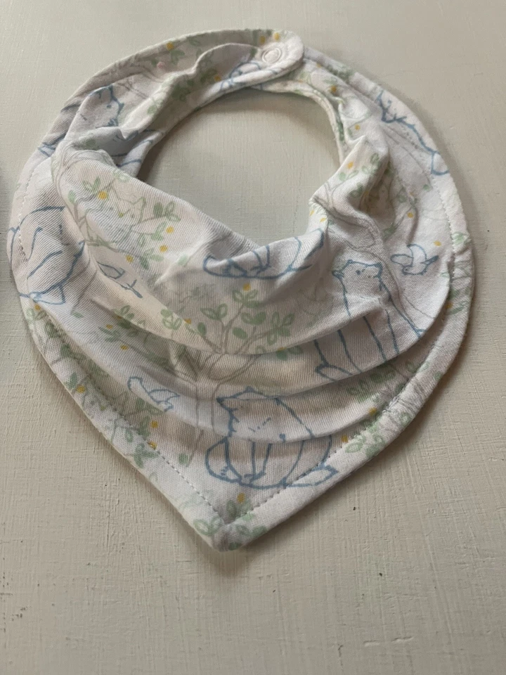 Juego de 2 baberos a presión Janie and Jack para bebés niños talla única oso del bosque Foto 3 de 4