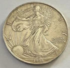 1998 Walking Liberty US Eagle Silver Dollar Coin 1 Oz .999 Fine Silver Ungraded