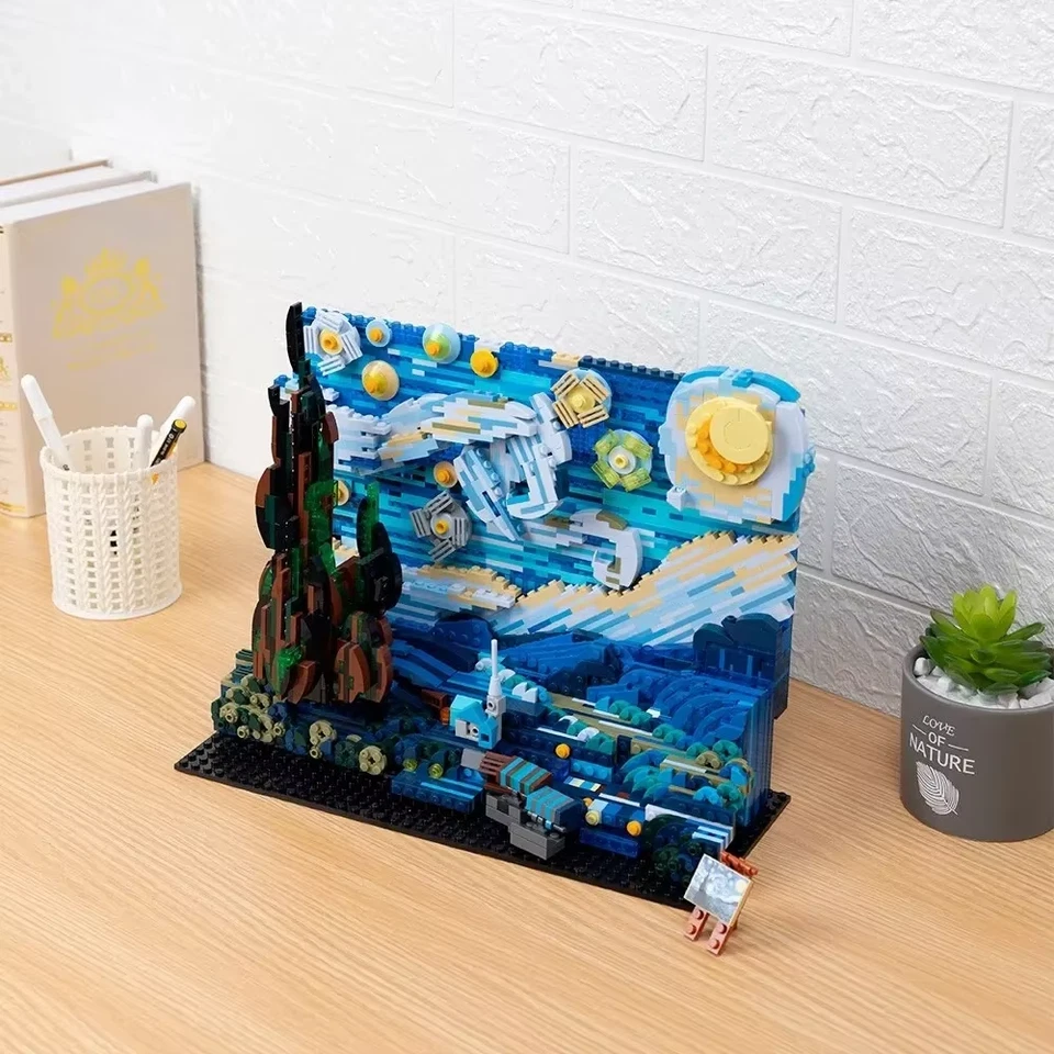 21333 MOC Vincent van Gogh - The Starry Night Building Blocks Ideas 2316pcs - Image 4 of 4