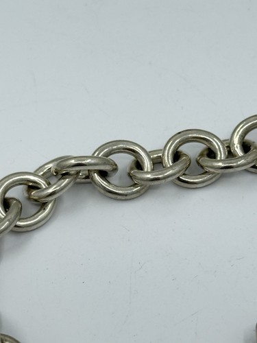 Authentic Tiffany & Co Sterling Silver Please Return To Round Tag Bracelet 7.5” - Picture 6 of 13