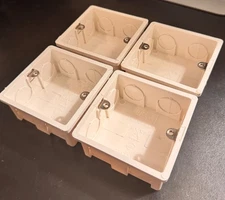 LOT OF 4 - Wall Switch Box Electrical Outlet Mount 86 Type Single Gang