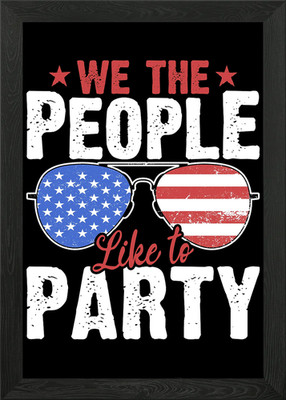 USA 4. Juli Party Gerahmtes Wandbild Poster Leinwanddruck Bild