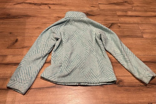 Columbia Girls Blue Fleece Zip-Up Jacket W/Zipper Pockets Size Small (7/8) ~ EUC - Picture 4 of 6