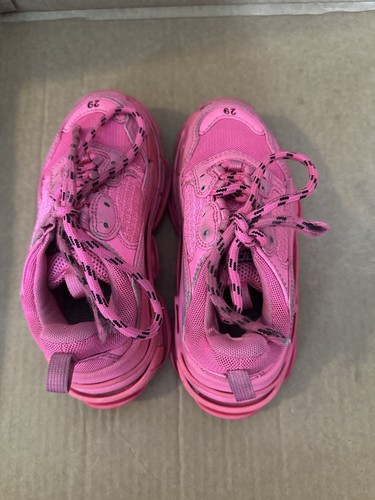 Authentique logo Balenciaga enfant fille triple S taille 12 vendu rose