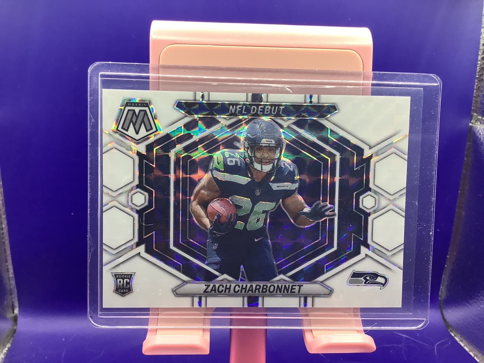 Zach Charbonnet White Mosaic Prizm /25 NFL Debut 2023 Panini Mosaic - #ND-11