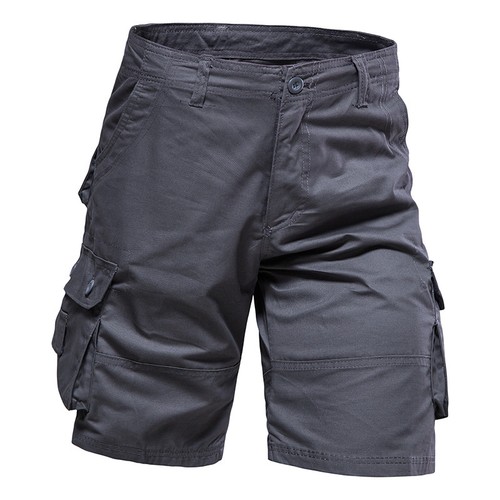 Gehobene Outdoor Multi-Pocket Herren Shorts Baumwolle schnelltrocknend aktive Hose Gr. 44 - Bild 4 von 22