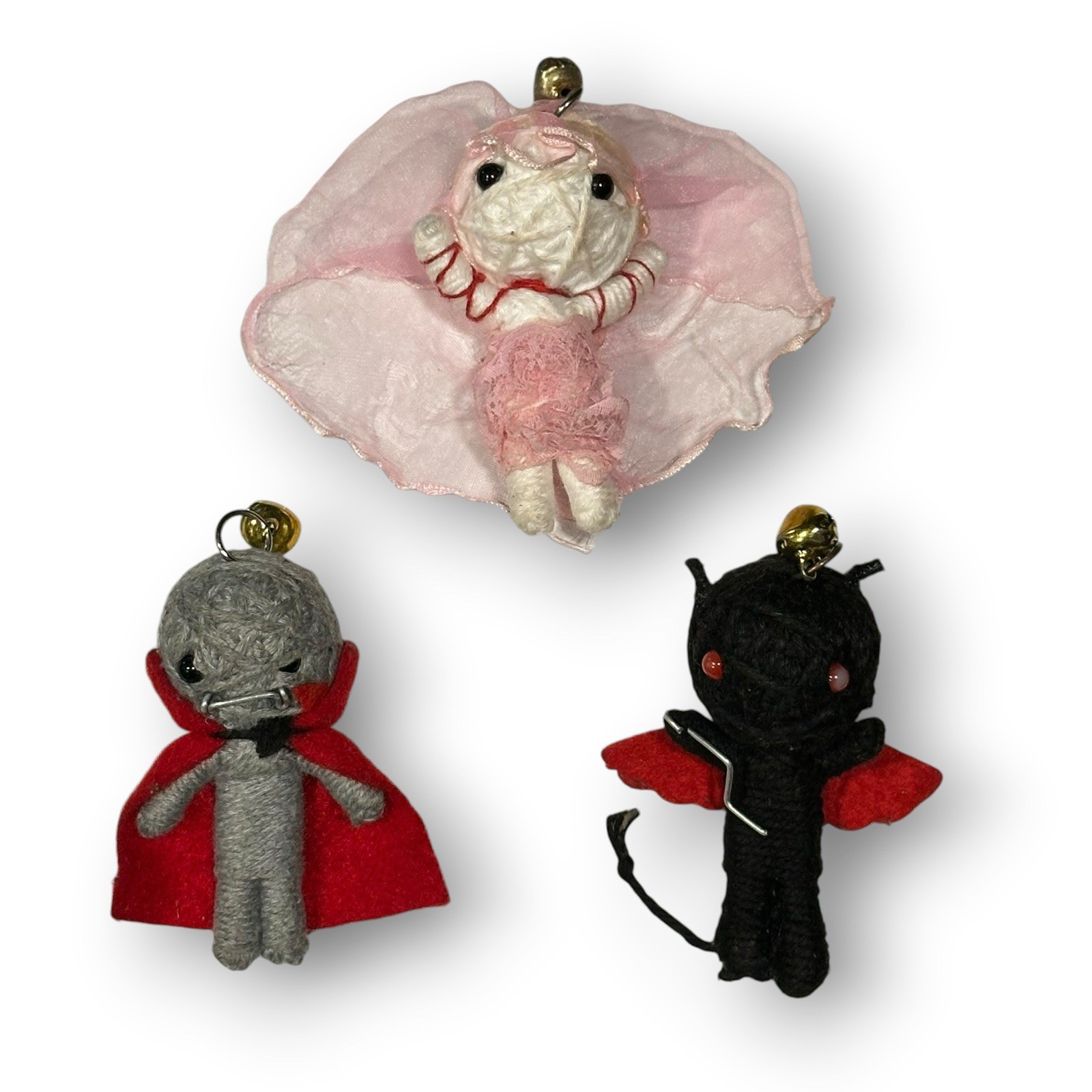 String Figures Vampire Ballerina Devil Keychains