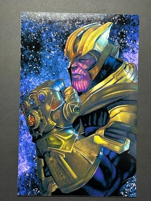 Thanos Rising New Destiny Exclusive artbook by DARIO SOARES 1/1 METAL Heroes Con