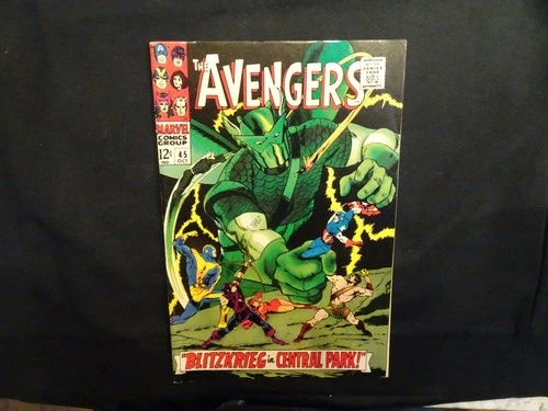 Orig Marvel Comic "The Avengers # 45 - Super Adaptoid In Central Park" 1967
