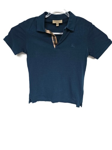 Burberry Brit Polo Shirt Mens XS Black Nova Check Preppy Extra Small Collared