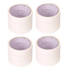 12Pcs/Pack White 2.4cm Tear Resistant Masking Tape Set For Detailed Painting