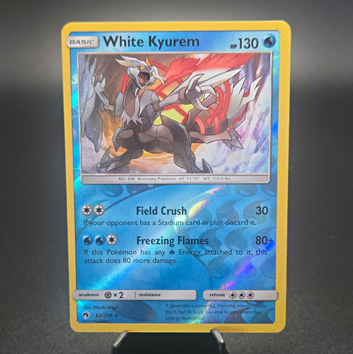 The Pokémon Company Pokémon TCG White Kyurem 63/214 Lost Thunder Rev Holo Eng