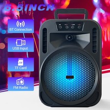 LOUD Portable Bluetooth Speaker 6.5" Subwoofer Heavy Bass Audio Outdoor Indoor