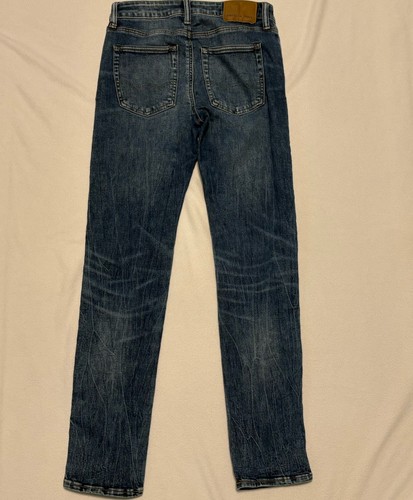 American Eagle Airflex Slim Jeans Mens 29x32 Blue Medium Wash Denim Whiskering - Picture 11 of 12