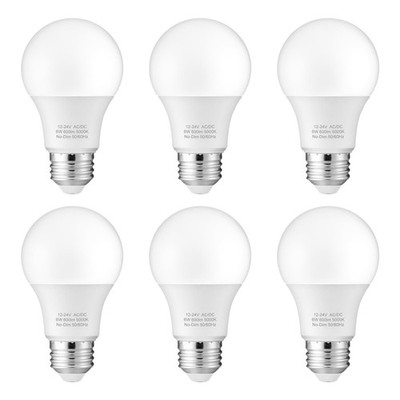 Maelsrlg 12V LED Bulb 6W(50W Equivalent), 6 Count (Pack of 1), Daylight 5000k 