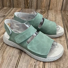 Propet Womens TravelActiv Scottsdale Sandal Lily Pad Green Shoe Size 10 D Wide