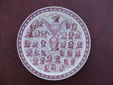 US PRESIDENTIAL GALLERY Presidents Plate Dwight D Eisenhower IKE Vernon Kilns EX