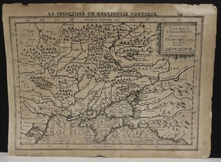 CRIMEAN PENINSULA 1626 MERCATOR/HONDIUS/JANSSON UNUSUAL ANTIQUE ORIGINAL MAP