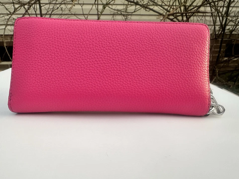 Michael Kors Jet Set Travel Large Continental Wallet Dragonfruit Leather - image 2 of 4