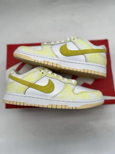 Size 7.5W / 6 Men's Nike Dunk Low "Yellow Strike" Brand New White Light Maize