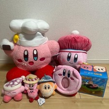 Kirby Plush Set Large with Food-themed Small Plushs, Chef Hat, Boxed