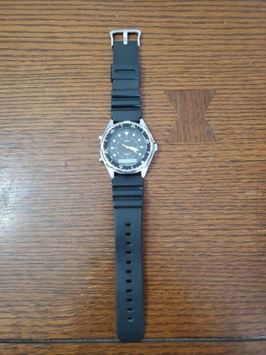 Casio Arnie Watch Men 2701 AMW-320R 46mm Silver Tone Black Dial Needs Battery