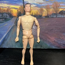 VINTAGE GI JOE HASBRO BROWN HARD HAIR 1964 TM Scar Patent Pending Made in USA