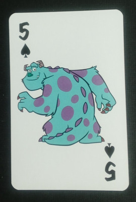Monsters Inc. Sullivan Playing Card Sullivan 5 Spades