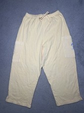 NWT Vintage 90s Disney Yellow Capris Size Small