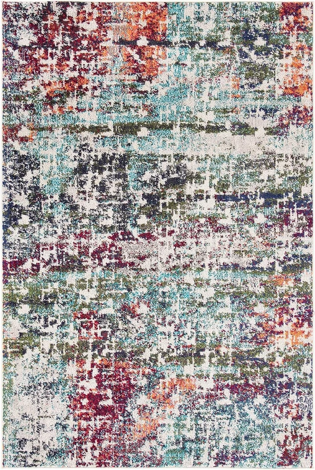 SAFAVIEH Madison Collection Accent Rug - 4' x 6' (Rectangular), Blue/Green - Image 4 of 4