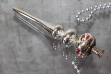 Vintage Tree Topper Silver Mercury Glass Christmas Retro finial Tree