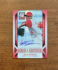 Luis Mateo 2013 Elite Franchise Auto #92 Oklahoma City Los Angeles Dodgers /799