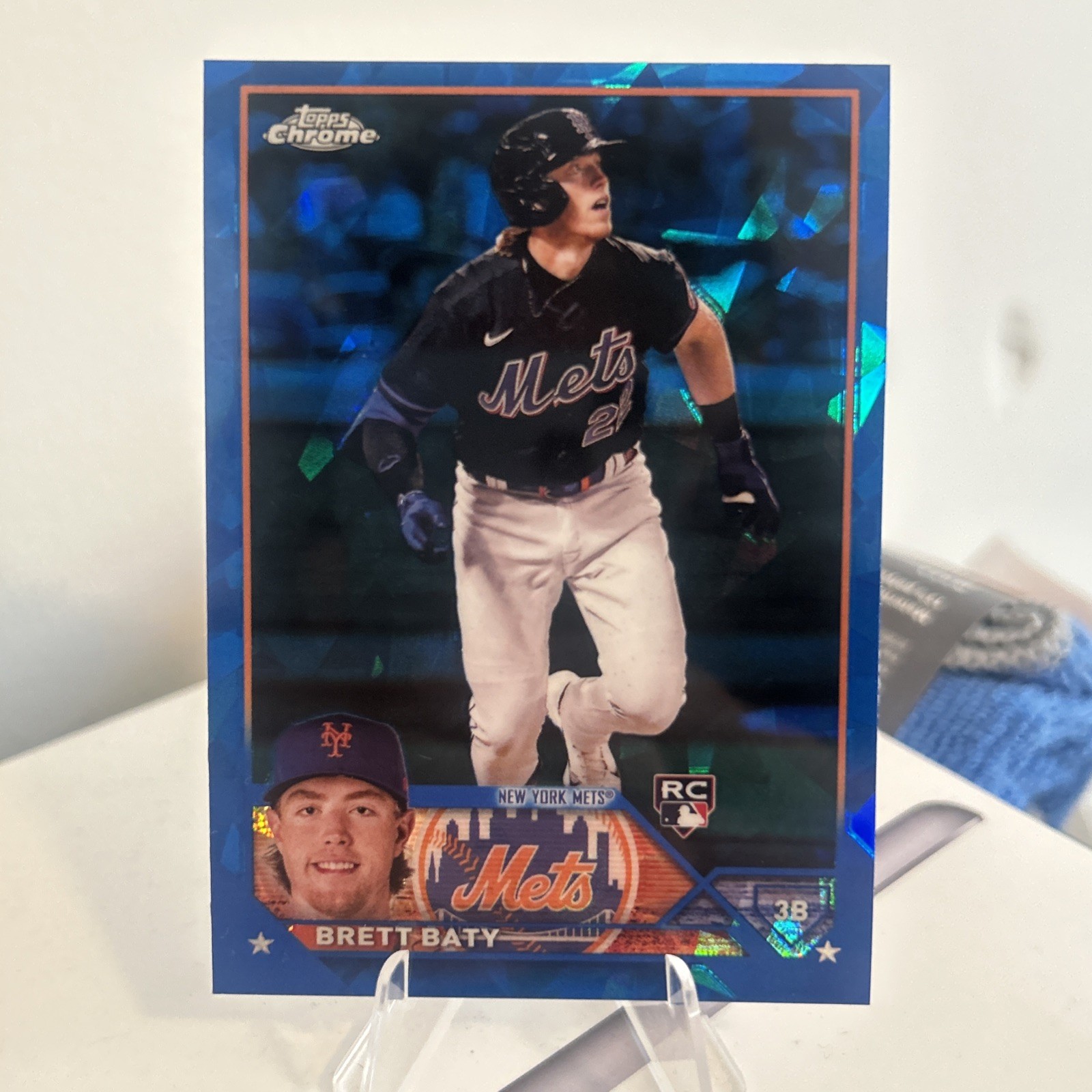 Brett Baty 2023 Topps Chrome Sapphire Base Sapphire RC Rookie #89 Mets