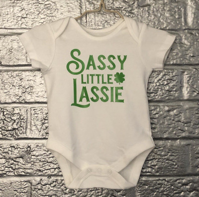 Irish Baby Bodysuit, Sassy Little Lassie, Girls Baby Clothes, Irish Baby Gift