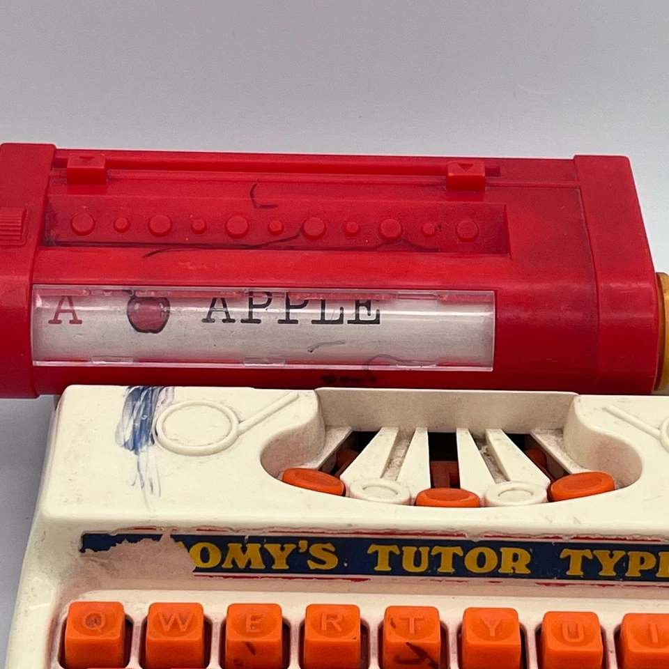 Vintage 1977 Tomy Tutor Typer Learning Toy Typewriter Made in Hong Kong - Image 2 of 3