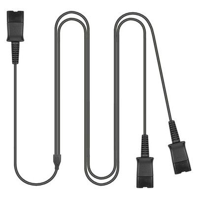 Training Y Splitter Adapter Cable to QD Headphone with All Plantronics Quick ...