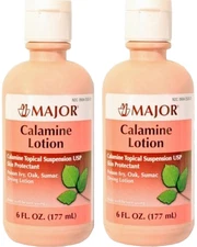 Major Calamine Lotion for Poison Ivy, Sumac, etc 6oz ( 2 pack ) PHARMACY FRESH__