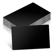100pcs Black Metal Business Cards Alloy Metal Business Card Blanks for Laser ...