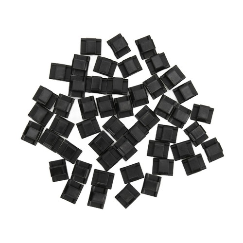 _50PCS/Set Selbstklebende Kabelklemmen Organizer Schwarz Für Auto-Datenrekorder - Photo 16/22