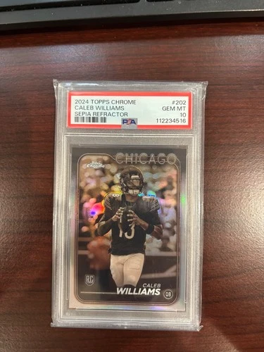 2023 Topps Chrome Sepia Refractor #202 Caleb Williams (RC) - PSA 10