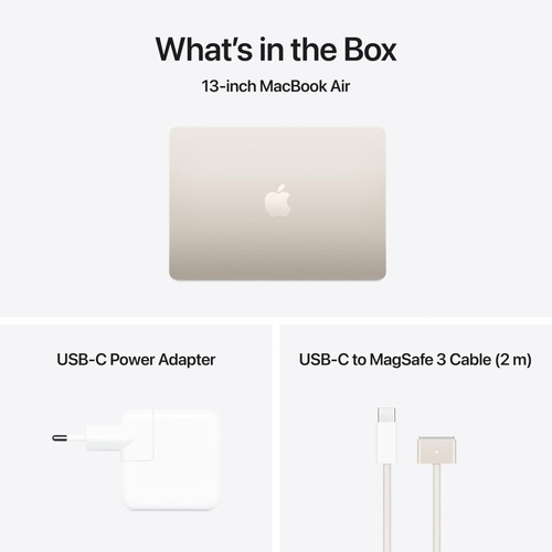 Apple MacBook Air (2025) 13 - M4 - 16 GB - 512 GB - Sterrenlicht - Afbeelding 5 van 7