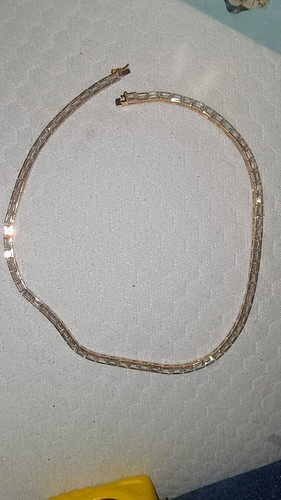 16 Zoll cz 925 Tennis Stil Halskette - Bild 7 von 13