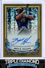 2024 Bowman Sterling Brock Wilken Prospect Auto Gold Refractor #46/50 E432