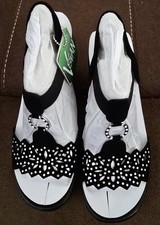 🆕 Skechers Rumblers-Queen B Wedge Sandals 38558/BLK Black Women’s Size 8 NEW