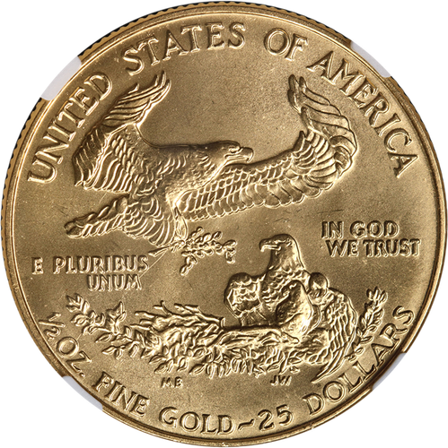 1991 Gold American Eagle $25 NGC MS68 Better Date - Picture 2 of 4