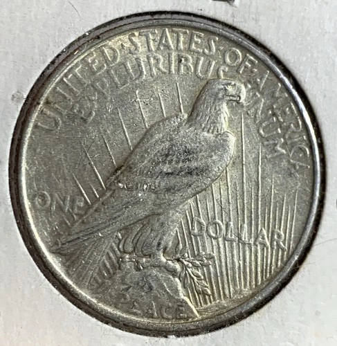 ⭐ 1922 US PEACE DOLLAR SILVER COIN, XF ⭐