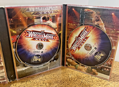 WWE WrestleMania XXVI (26)- (DVD, 3-Disc) Tested, CM Punk, Bret