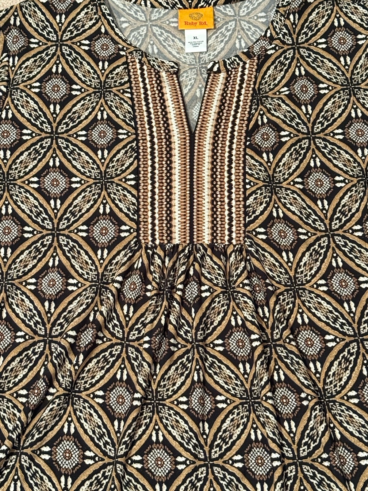 Ruby Rd. Multi-colored Tunic, Size XL - image 3