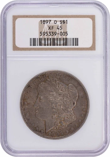 1897-O Morgan Silver Dollar EF45 NGC