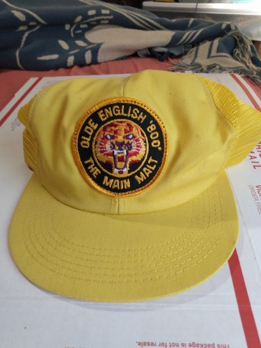 Olde English 800 The Main Malt Mesh Hat Snapback Hat Beer Cap Yellow New